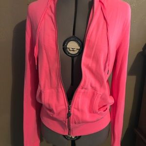 Victoria Secret hot pink hoodie jacket